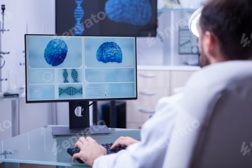 Preview: Doctor in modern medical facility for cancer treatment