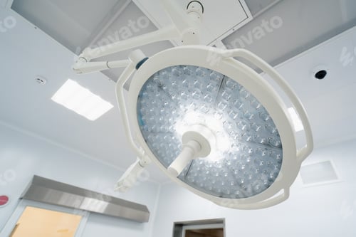 Preview: Bright Surgical Lamp in an Operating Room