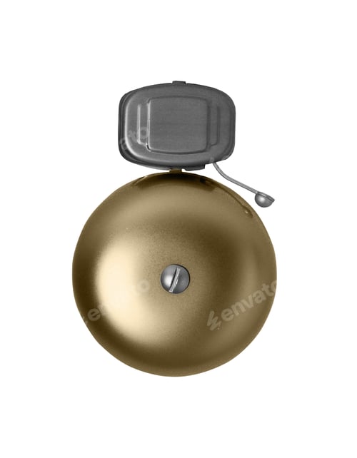 Preview: Alarm bell isolated on white