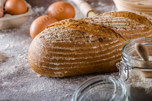 Preview: Homemade sourdough bread rustic