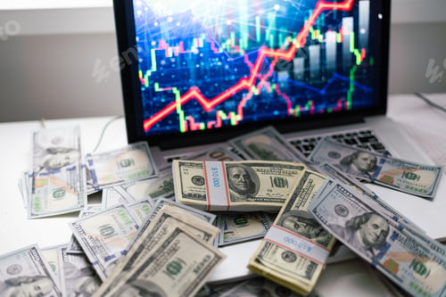 Preview: American dollar. money background. Financial collapse.