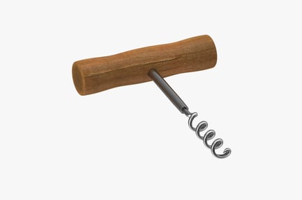 Preview: Classic Wood Handle Corkscrew Bottle Opener