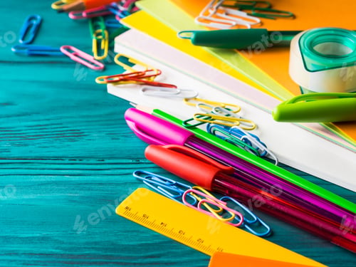 Preview: Stationery colorful school writing tools pens