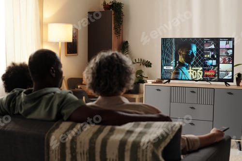 Preview: Watching Television in Cozy Living Room Setting