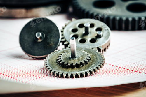 Preview: Gears from an old industrial machine