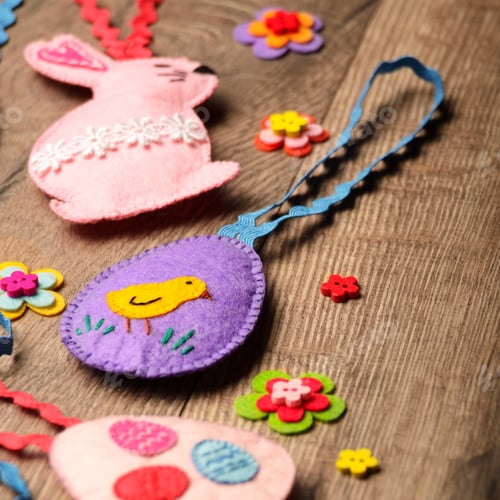 Preview: Easter bunny and egg patchwork
