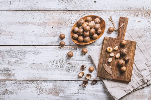 Preview: Macadamia nuts on table