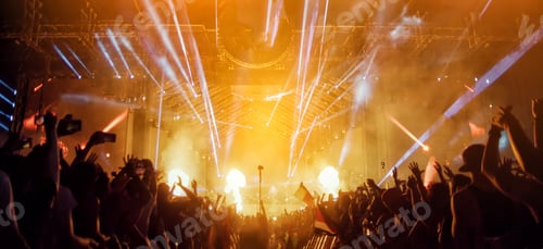 Preview: Crowd of people in concert hall