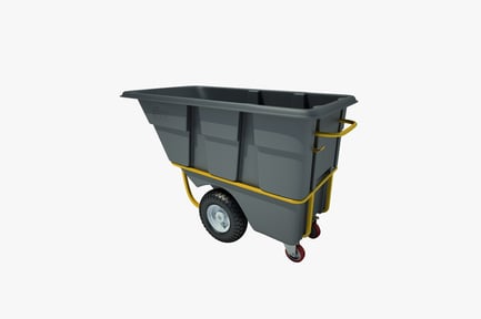 Preview: Multi-compartment wheeled dumpster with handles