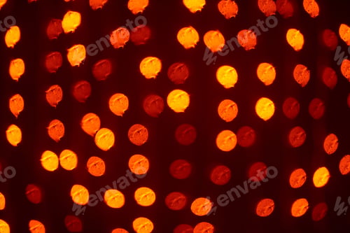 Preview: beautiful shiny red and yellow lights defocused bokeh background