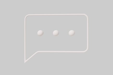 Preview: White speech bubble with three dots.