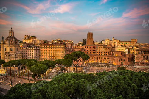 Preview: CIty of Rome Scenic Sunset