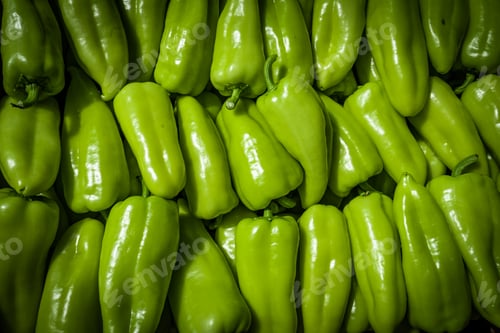 Preview: Full Frame Shot Of Green Bell Peppers