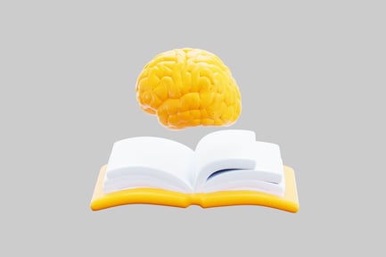 Preview: Brain with open book concept