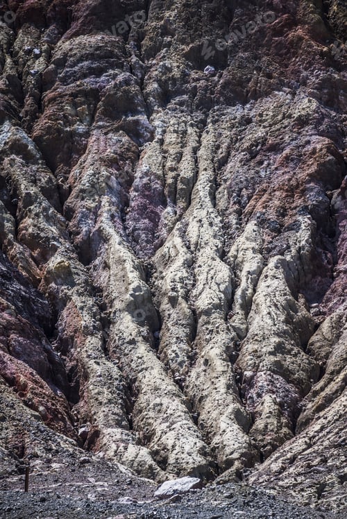Preview: Rock patterns from previous eruptions at White Island Volcano, an active volcano in the Bay of Plent