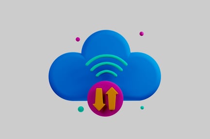 Preview: Cloud storage and transfer icon