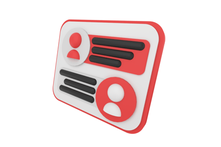 Preview: Chat Window 3D Illustration