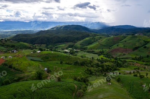 Preview: Terraced rice field at Mae Cham Chiangmai Northern Thailand