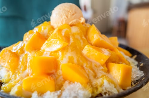 Preview: Eating Mango Shaved Ice With Colorful Dessert, Famous Taiwanese Snacks At Taiwan