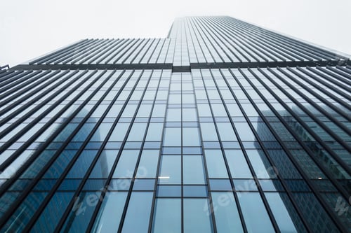 Preview: Beautiful modern office steel glass building. Business, finance and construction