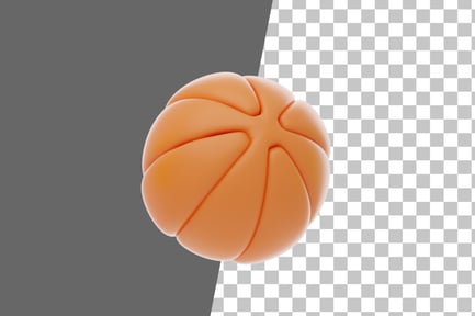 Preview: Orange Soft Body Abstract Ball Shape 3D Icon