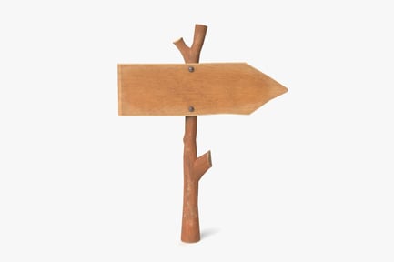 Preview: Rustic Wooden Arrow Sign Post