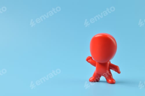 Preview: People toy figure standing with powerful expression