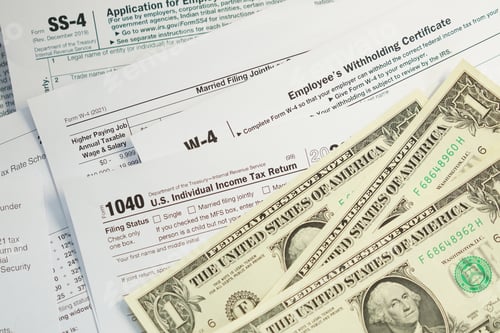 Preview: U.S. Individual Income tax return, 1040 , withholding certificate ,w-4 form