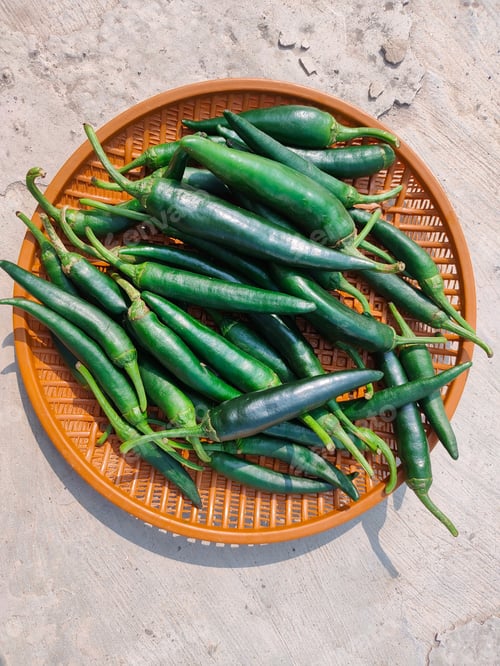 Preview: Green chilli, chillies, chili, spicy food kashmiri mirch