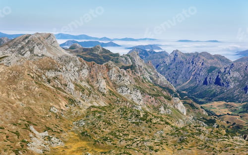Preview: Views of Region of Babia, Province of Leon from Peña Orniz from La Cueta village, Spain, Spain