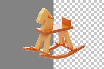 Preview: Rocking Horse 3D Icon