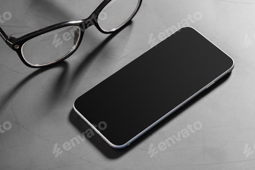 Preview: modern black office desktop scene