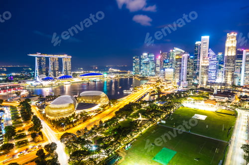 Preview: Beautiful architecture building exterior of singapore city