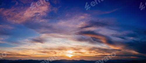 Preview: sky with clouds and sun