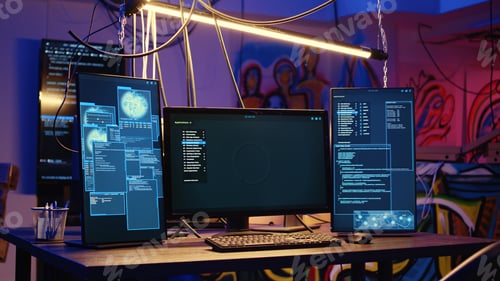 Preview: PC software interface in hideout place