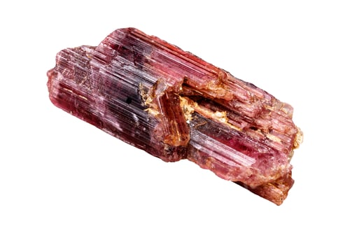 Preview: Tourmaline mineral stone on white background