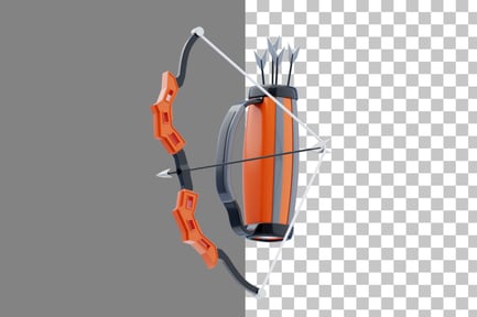 Preview: Bow and Arrow 3D Icon