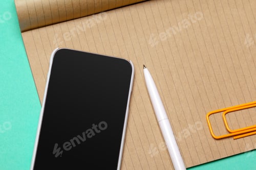 Preview: Black smartphone on the table