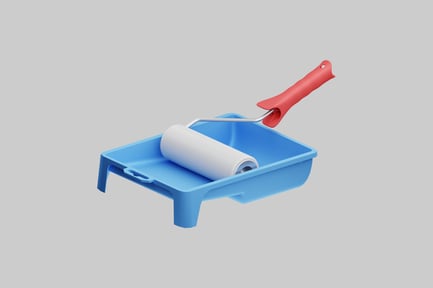 Preview: Paint roller and tray equipment