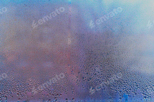 Preview: background of wet glass with water droplets
