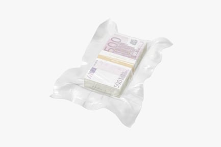 Preview: 500 Euro Bill Stacks Wrapped