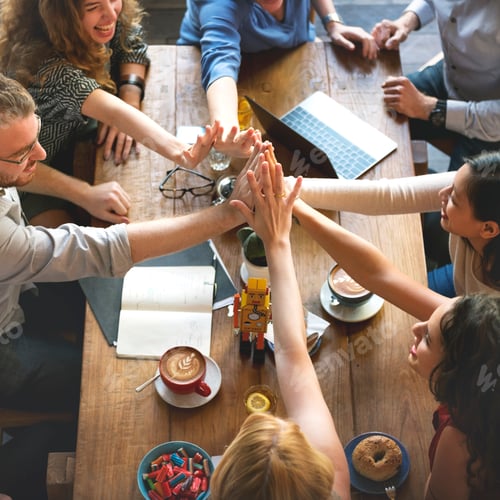 Preview: People Hand Assemble Connection Meeting Teamwork Concept