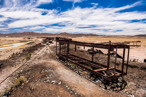 Preview: Train Cemetery aka train graveyard, Uyuni, Bolivia, South America