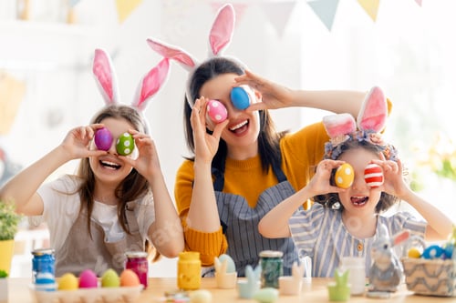 Preview: Happy family are preparing for Easter