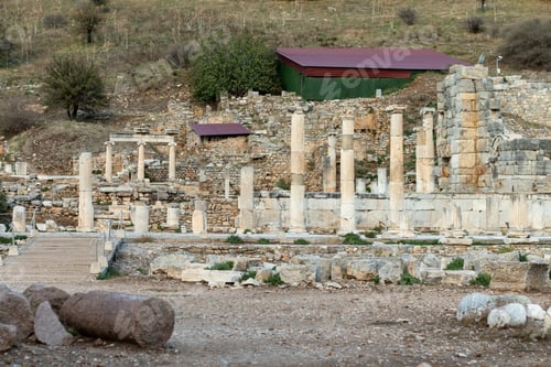 Preview: Elements of ancient architecture and ruins of Ephesus, Izmir.