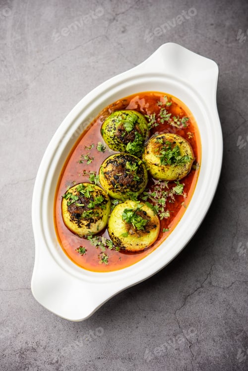 Preview: Indian style Tinda or Tinde ki Sabzi also called Indian squash, round melon, round gourd sabji