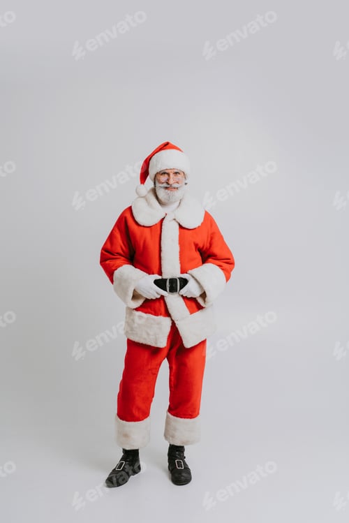 Preview: Santa Claus portrait, Christmas and newyear festive days concepts
