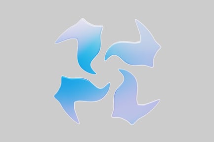 Preview: Rotating blue arrows data flow