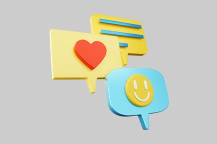 Preview: Social media chat bubble set