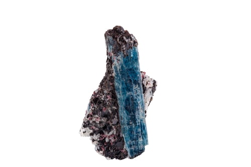 Preview: macro mineral stone Kyanite on a white background